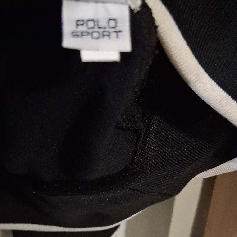 Polo Sport Ralph Lauren Black With White Strip Track Suit - Picture 9 of 10